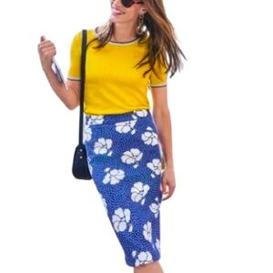 Boden Martha floral pencil skirt, size 6, NWOT
